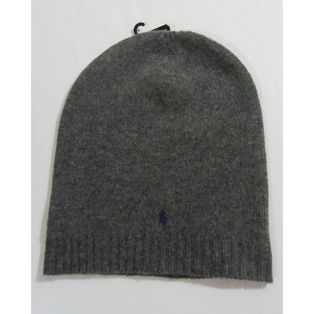 Ralph Lauren Gray Knit Beanie Hat